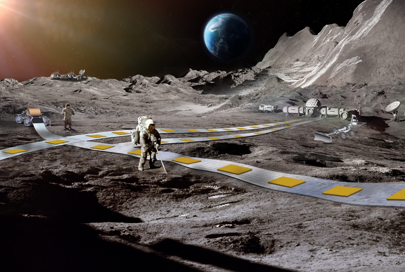 NASA, Ay’a Sürdürülebilir Üs ve Tren Yolu Kuruyor